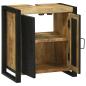 Preview: Waschbecken Schrank 55x35x60 cm Massivholz Raues Mango