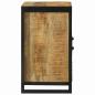 Preview: Waschbecken Schrank 55x35x60 cm Massivholz Raues Mango