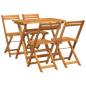 Preview: 5-teiliges Klapp-Bistro Set aus solidem Akazienholz