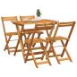Preview: 5-teiliges Klapp-Bistro Set aus solidem Akazienholz