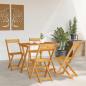 Preview: 5-teiliges Klapp-Bistro Set aus solidem Akazienholz