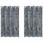 Preview: Ösenvorhänge Silbergrau Polyester 140 x 175 cm