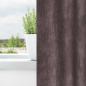 Preview: Braune Samtvorhänge 2 Teile mit Ösen 245x140 cm