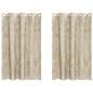 Preview: Samtvorhänge 2 Stück mit Ösen Creme 175x140 cm