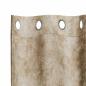 Preview: Velvet Vorhänge 2 Stck mit Ösen Creme 245x140 cm