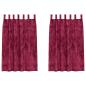 Preview: Samtvorhänge 2 Stück mit Ösen Weinrot 175x140 cm