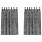 Preview: Samtvorhänge 2 Stück mit Ösen Grau 175x140 cm