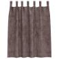 Preview: Samtvorhänge 2 Stk mit Ösen Braun 140x140 cm