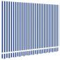 Preview: Ersatzstoff für Markisen für einen Rahmen von 3,5 m x 2 m in Blau und Weiß
