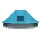 Preview: Familienzelt Tipi Blau 6-Personen wasserdicht