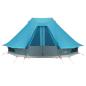 Preview: Familienzelt Tipi Blau 6-Personen wasserdicht