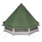 Preview: Familien Zelt Tipi Grün 6-Personen Wasserdicht