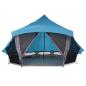 Preview: Familienzelt Tipi Blau 10-Personen wasserdicht
