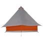 Preview: Familienzelt Tipi Grau und Orange 8-Personen Wasserfest