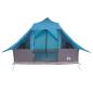 Preview: Familienzelt Tipi Blau 10-Personen Wasserdicht