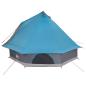 Preview: Familienzelt Tipi Blau 8-Personen wasserdicht