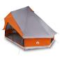 Preview: Familienzelt Tipi Grau und Orange 8-Personen Wasserdicht