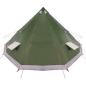 Preview: Familien Zelt Tipi Grün 12-Personen Wasserfest