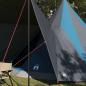 Preview: Familienzelt Tipi Blau 12-Personen wasserdicht