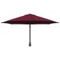 Preview: Terrassenschirm Burgunderrot Polyester Groß Zusammenklappbar
