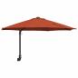 Preview: Terrassenumbrella Terracotta Aluminiumrahmen, Polyesterdach Groß