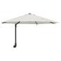 Preview: Wandmontierter Gartenparasol mit LEDs Sand 248 cm
