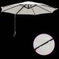 Preview: Wandmontierter Gartenparasol mit LEDs Sand 248 cm