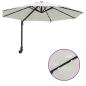 Preview: Wandmontierter Gartenparasol mit LEDs Sand 248 cm