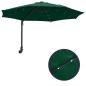Preview: Wandmontierter Gartenparasol mit LEDs Grün 248 cm