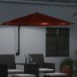 Preview: Wandgartenparasol mit LEDs Terrakotta 248 cm