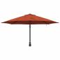 Preview: Wandgartenparasol mit LEDs Terrakotta 248 cm