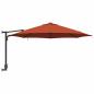 Preview: Wandgartenparasol mit LEDs Terrakotta 248 cm
