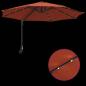 Preview: Wandgartenparasol mit LEDs Terrakotta 248 cm