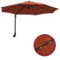 Preview: Wandgartenparasol mit LEDs Terrakotta 248 cm