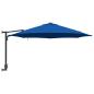 Preview: Wandmontierter Gartenparasol mit LEDs Azurblau 248 cm