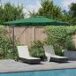 Preview: ARDEBO.de - Freischwingender Roma Parasol mit LEDs Grün 286x285x270 cm Aluminium