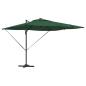 Preview: Freischwingender Roma Parasol mit LEDs Grün 286x285x270 cm Aluminium