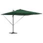 Preview: Freischwingender Roma Parasol mit LEDs Grün 286x285x270 cm Aluminium