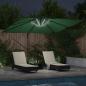 Preview: Freischwingender Roma Parasol mit LEDs Grün 286x285x270 cm Aluminium