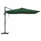 Preview: Freischwingender Roma Parasol mit LEDs Grün 286x285x270 cm Aluminium