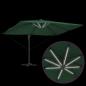 Preview: Freischwingender Roma Parasol mit LEDs Grün 352x251x265 cm Aluminium