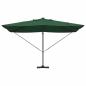 Preview: Freischwingender Roma Parasol mit LEDs Grün 352x251x265 cm Aluminium