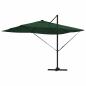 Preview: Freischwingender Roma Parasol mit LEDs Grün 352x251x265 cm Aluminium
