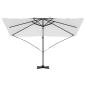 Preview: Großer Freischwingender Schirm Sand Polyester Groß Kippbar