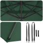 Preview: Grüner Cantilever-Sonnenschirm Grün Polyestergewebe und Metallrahmen
