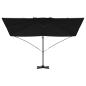 Preview: Cantilever-Sonnenschirm Schwarz Polyester mit Metallrahmen Groß