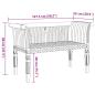 Preview: Gartenbank 127,5x52x80 cm Massivholz Teak
