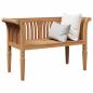Preview: Gartenbank 127,5x52x80 cm Massivholz Teak