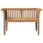Preview: Gartenbank 127,5x52x80 cm Massivholz Teak