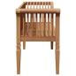 Preview: Gartenbank 127,5x52x80 cm Massivholz Teak